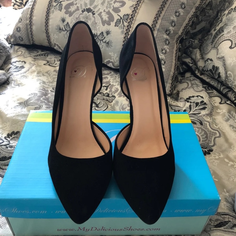 Black Suede Heels